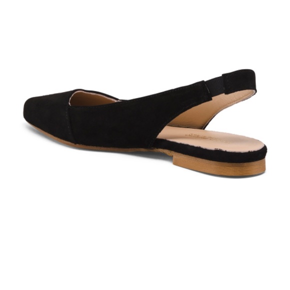 BNWT Sophia Milano Pointy Suede Slingback Flat- 36 - Picture 2 of 3